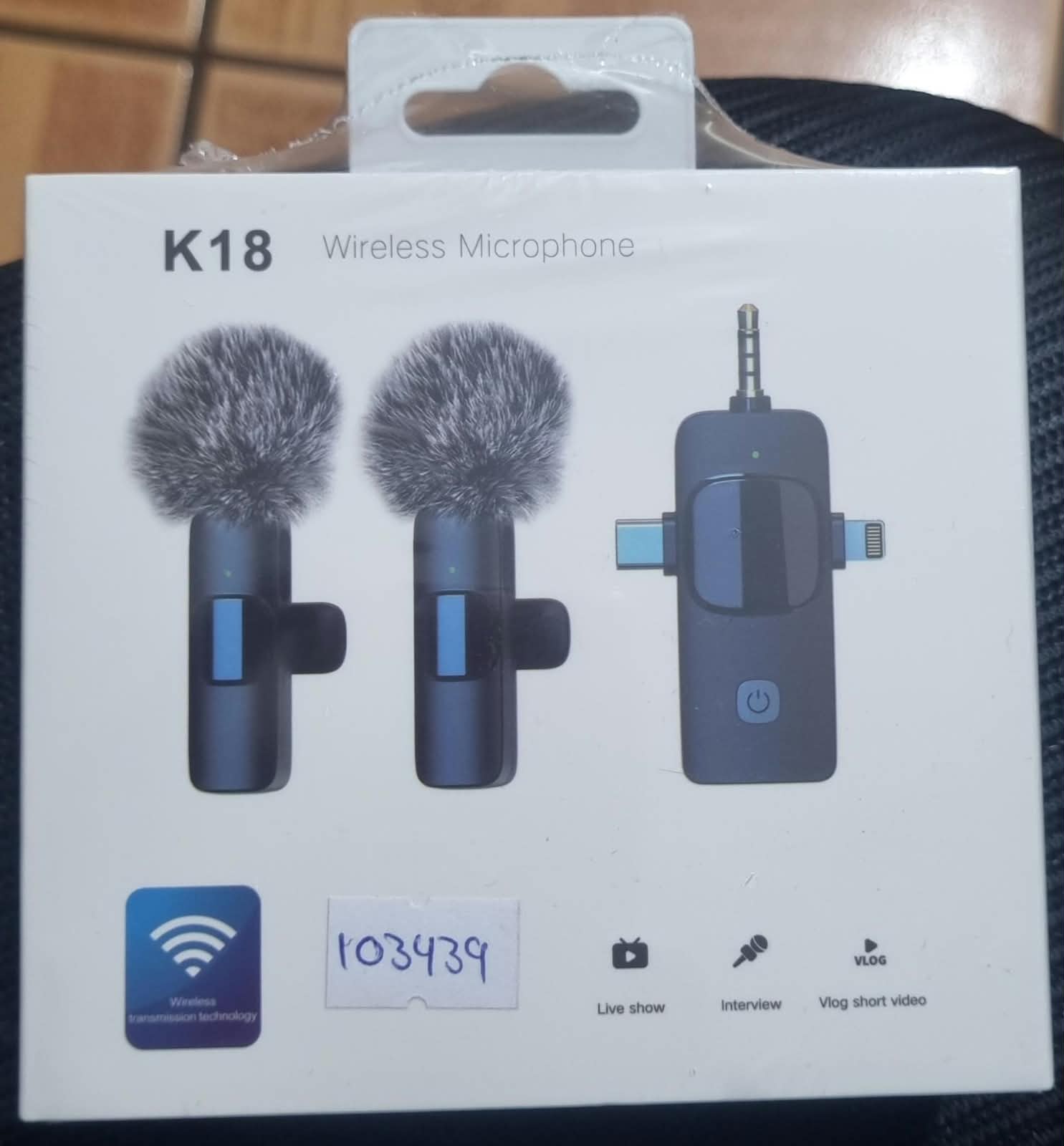DUO DE MICROFONOS INALAMBRICOS K18-2 CON CANCELACION DE RUIDO