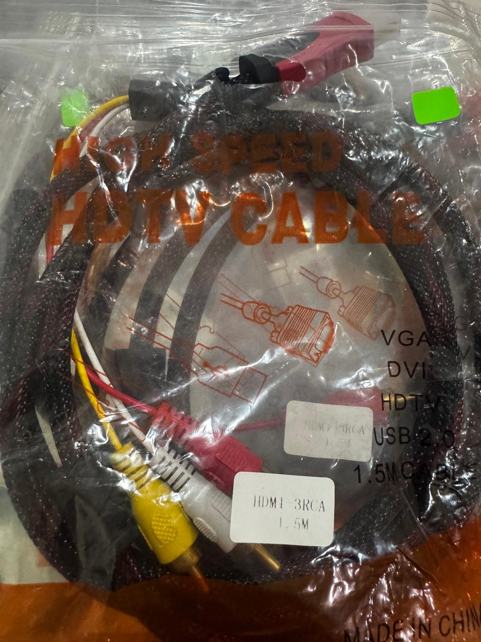 CABLE CONVERTIDOR HDMI A RCA 1.5M 