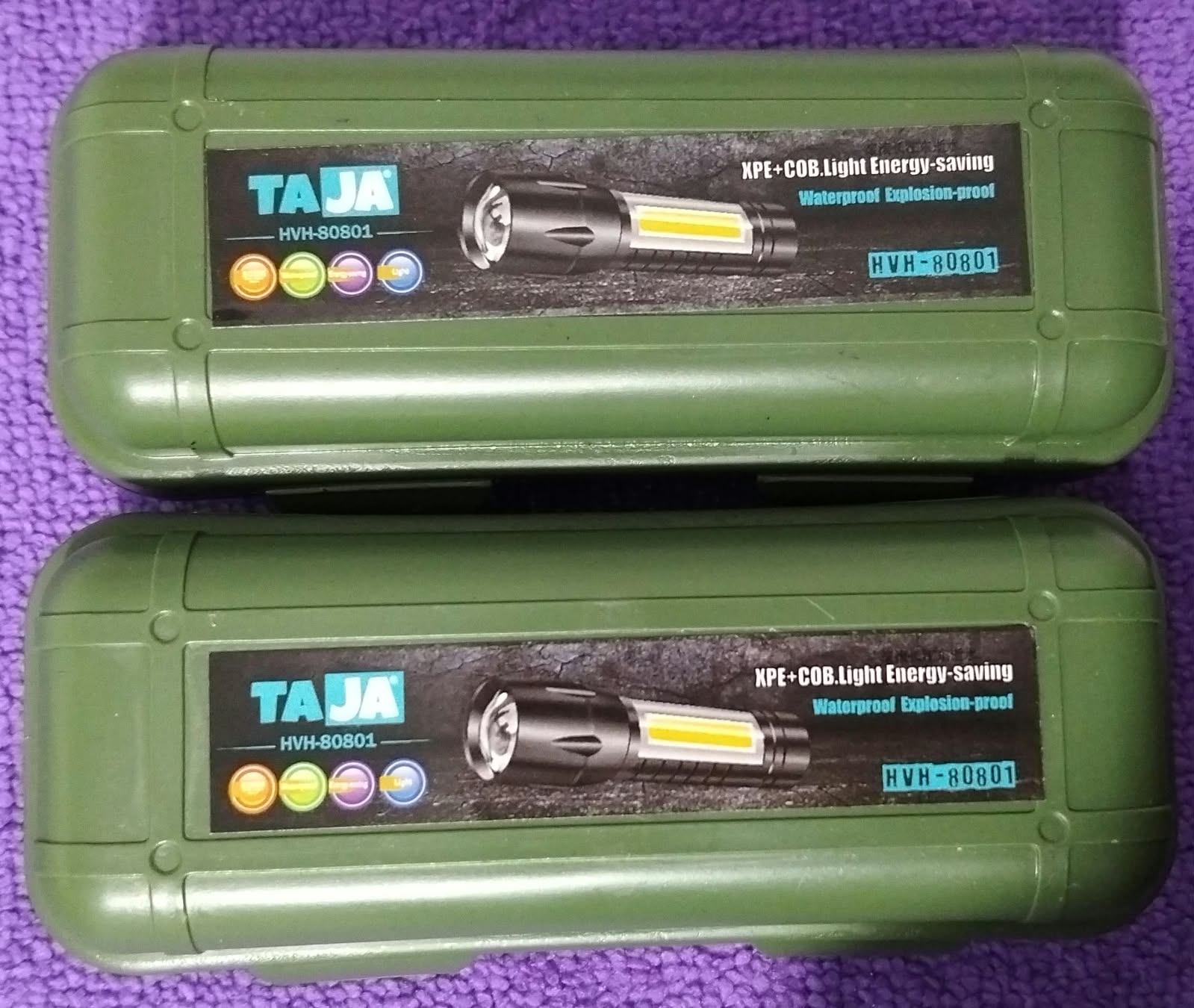 LAMPARA DE MANO TAJA ESTUCHE VERDE HVH-80801